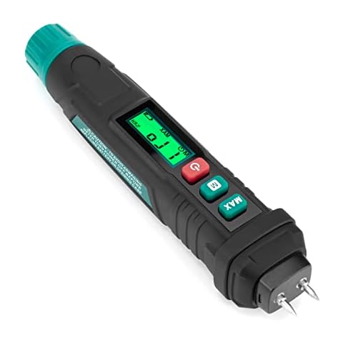 ERICKHILL Moisture Meter, Pin-Type Damp Meter Detector with 7 Modes, LCD Display with 3-Color Backlight, Wood and Building Material Dampness Inspection, Mold Detector for Wood, Drywall, Paper,etc Cover