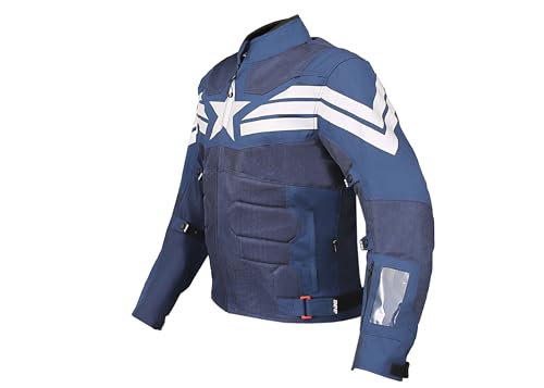 BIKING BROTHERHOOD CAPTAIN RIDING JACKET BLUE