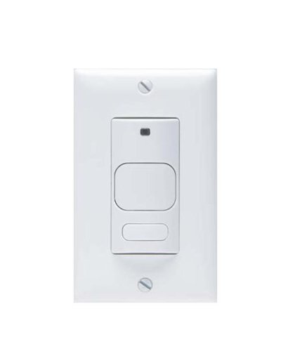 Hubbell Building Automation LightHAWK LHIRS1W Digital Infrared Occupancy Sensor with Manual Override, White