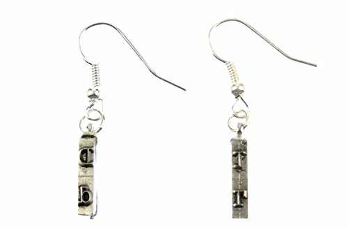 Type Hammer Earrings ABC Letters Name Initials Typewriter Keys Miniblings E+Choice, 2nd Letter:O
