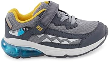 Stride Rite M2P Lighted Reptile Light-Up Sneaker, Grey, 1 Wide US Unisex Little_Kid | Image 2