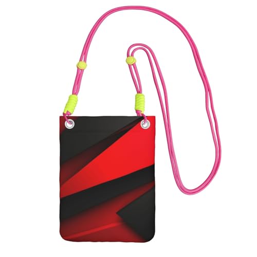 Pochette téléphone femme rouge et noire idéale pour vos voyages et sorties quotidiennes