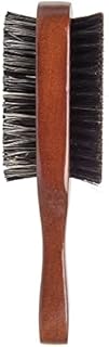 Diane Premium Boar Bristle Brush for Men – Double Sided, Medium and Firm Bristles for Thick Coarse Hair – Use for Smoothing, Wave Styles, Soft on Scalp, Club Handle, D8115