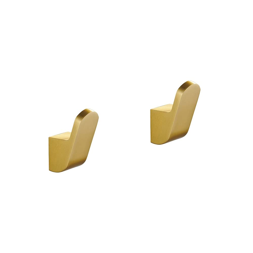 Crochets de serviette or pour salle de bain lot de 2 patères de mur antirouille