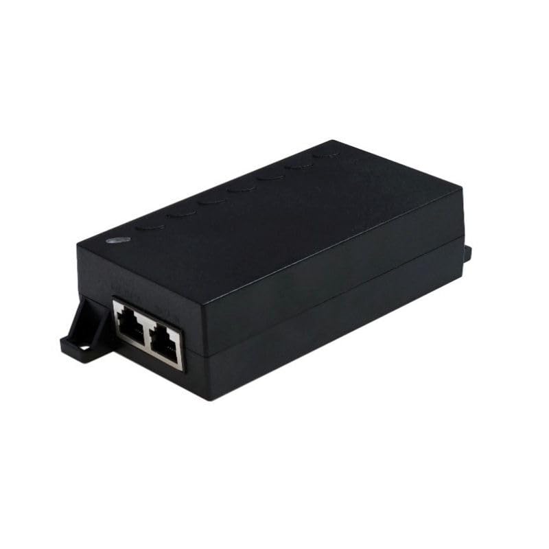 Inyector PoE AC TP-POE-10G-AT30 de Tycon Power, entrada 100-240 VCA, salida PoE+ 802.3at de 53 V y 30 W para redes de 10 G miniatura 1