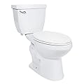 Miseno MNO1503C Two-Piece Toilet with Chair Height Elongated Bowl - Includes Seat and Wax Ring