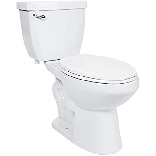 Miseno MNO1503C Two-Piece Toilet with Chair Height Elongated Bowl - Includes Seat and Wax Ring