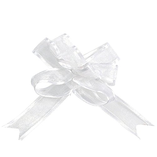 Chaleyer & Canet - Mini noeuds automatiques organdi - blanc