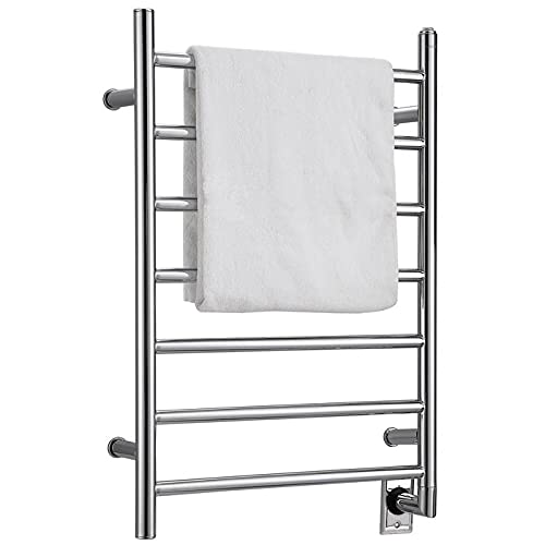 Ancona An-5317 Comfort 7 7-Bar Wall Mount Hardwired Towel Warmer In Chrome #TOP2