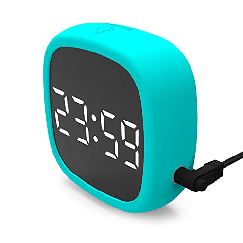 YUGSHNKFC Reloj despertador digital LED con 4 reguladores de brillo y alarma ajustable de 12/24 horas para dormitorio, hogar, viajes