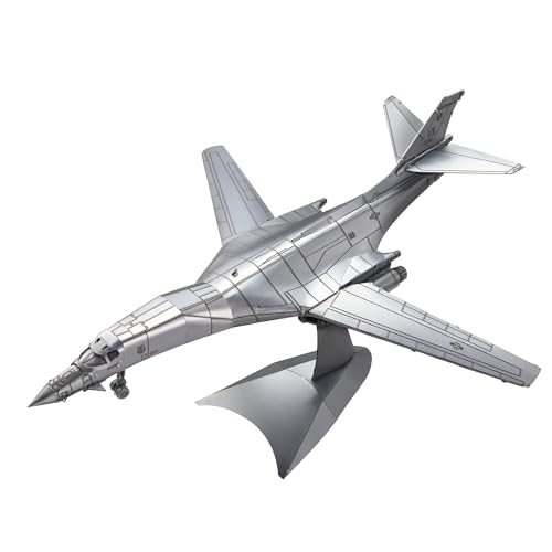 Piececool 3D Metal Puzzles B-1 Lancer DIY Metal Model Kits for Adult Aircraft Model Building Kits Best Birthday Christams Gifts