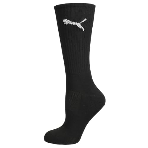 Puma Mens 6Pk Mens Terry Crew Socks - Black - Size 10-134