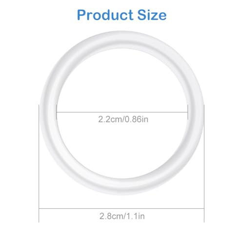 O-Ringe Baby-Schnuller-Clips, Weicher Ring Adapter Clip, 10 Stück Baby Silikonring Schnullerhalter, Transparente Schnuller Adapter, Schnullerkette Silikonring, für Baby Show oder Geburtstagsgeschenk