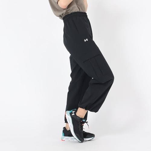 Under Armour Women's Armoursport Woven Cargo Pants, (001) Black / / White, Medium3