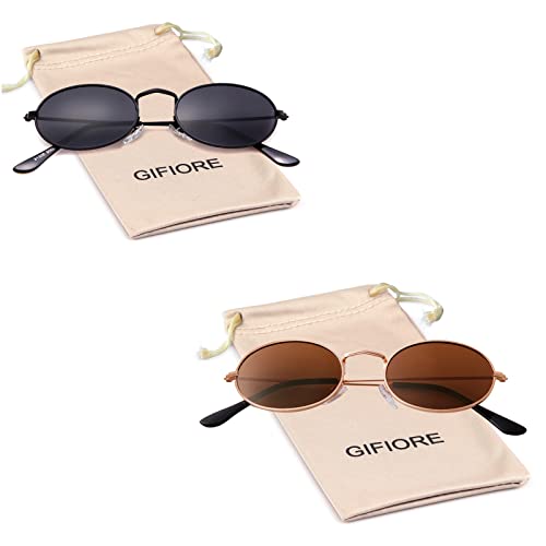 Image of GIFIORE Rimless Rectangle Sunglasses Retro 90s Frameless Sun Glasses Vintage Tint Lens Shades