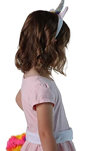 Making Believe Kids Plush Rainbow Unicorn Headband And Tail Costume Accessory Set #TOP5