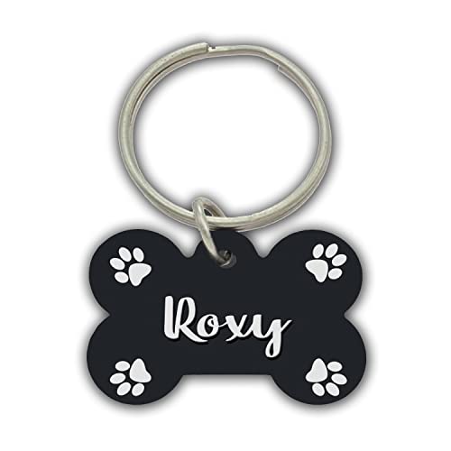 Roxy Pets Name/Identity Tag Bone Shape Tag for Dogs and Cats, Dog ID tag -ATPET02083