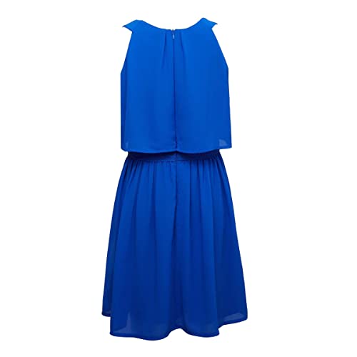 Amy Byer Girls' Halter Popover Dress with Decorative Trim at Waist2