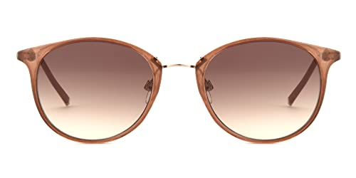 Foster Grant Styles for Y.O.U. Chicago Round Sunglasses For Women, Black, Lens Width: 52 mm3