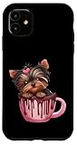 Trae una dosis de ternura a tu día con el diseño Sweet Yorkie Delight Con un irresistiblemente adorable Yorkshire Terrier acurrucado dentro de una deliciosa taza de chocolate, esta obra de arte es perfecta para los amantes de los perros y fanáticos de Yorkie por igual