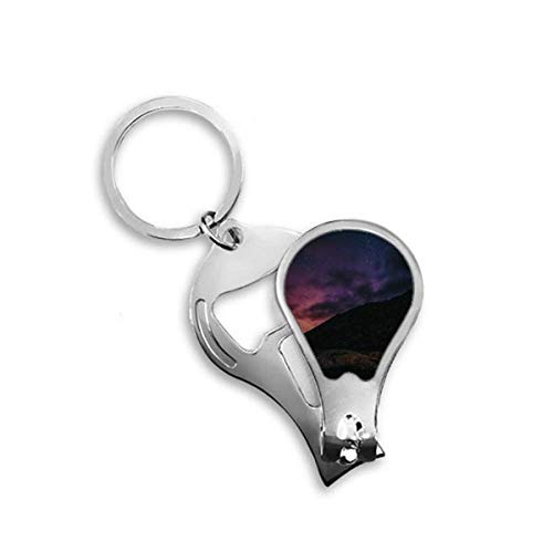 Coupe-ongles design DIYthinker Night Sky en acier robuste avec motif étoiles jaunes