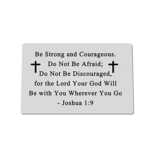 Xiahuyu Christian Gifts for Men Inspirational Religious Gifts Bible Verses Gift Engraved Wallet Card for Baptism Communion Christmas Birthday Gift for Men