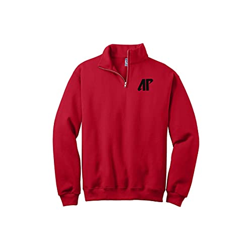 Sorority Letters Shop Austin Peay Quarter Zip Cadet Collar Sweatshirt - Govs Mascot Sweatshirt with AP Logo