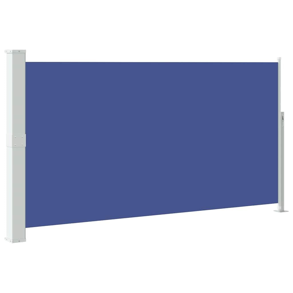 vidaXL Patio Retractable Side Awning Privacy Garden Screen Outdoor Sun Shade Wind Scree for Lawn Backyard Retractable Awning 170x300cm Blue โ image 1