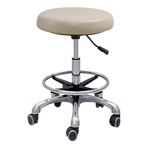 Generico Sgabello odontoiatrico Regolabile per Poltrona del Dentista, Seduta in Similpelle Girevole a 360° con braccioli, Sedia ergonomica per Assistente Medico per Uso in Salone e Clinica