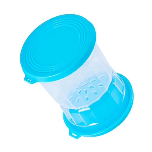 Pickle Flip Jar Separación Húmedo Aire Impermeable para Reloj de arena Oliva Gherkin Gherkin, Fowproof Pickle Contenedor Grado Alimentos Grado Material para pantallas de Cocina (Mezcla azul amarillo