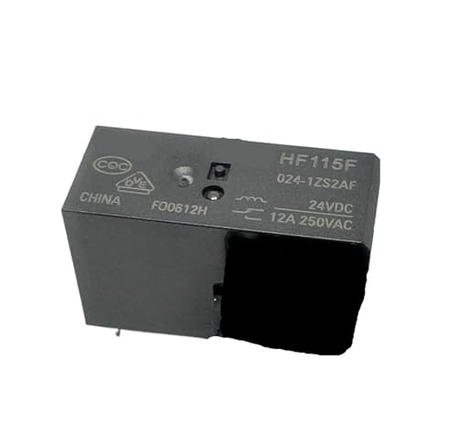 Relé de 5 pines HF115F 024-1ZS2AF miniatura con contacto conmutado 12A