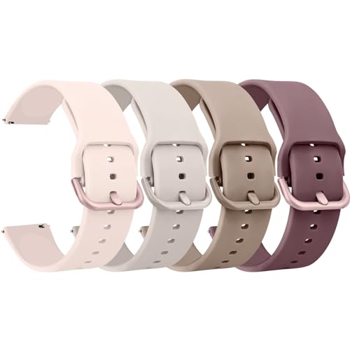 Meliya ID208 Plus Silicone Watch Bands 22mm (Pink, Purple)