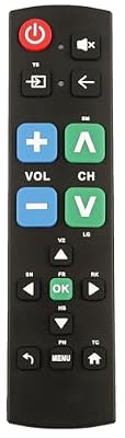 Big Button Universal TV Remote Compatible with Samsung, LG, Hisense, TCL, Vizio, Sony, Panasonic, Toshiba & More