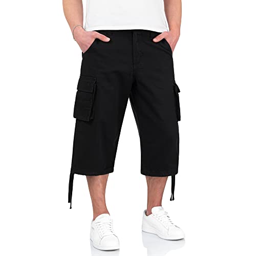 Surplus Raw Vintage Men´s Cargo Trooper Legend 3/4 Shorts, Black, M