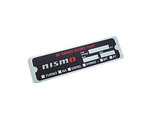 Amazon | NISM0用オイルチェンジ レコードプレート(ブラック) R35 GT-R 