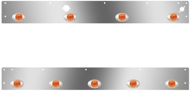 Technical Precision Replacement For KENWORTH T800 SF YEAR 2019 SS Cab Panels W9 Total P3 AmberAmber LEDs Block Heater Plug Step Light Holes