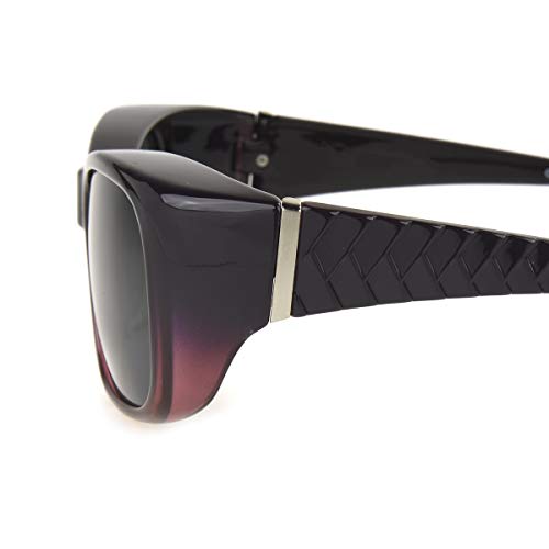 Dioptics Women's Solar Shield-Laura Rectangular Fits Over Sunglasses2
