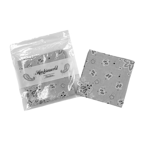 Image of Single Pack Bandanas 60s Premium Cotton Soft Thin Handfeel Large Handkerchief for Men and Women