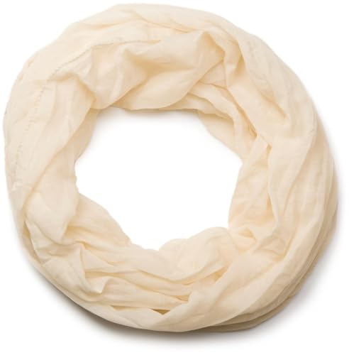 styleBREAKER leichter unifarbener Loop Schlauchschal | Sommerschal aus fließendem Material | Seidiges Halstuch für Damen & Herren | Weich, Luftig & Modisch | 77 x 46 cm,...