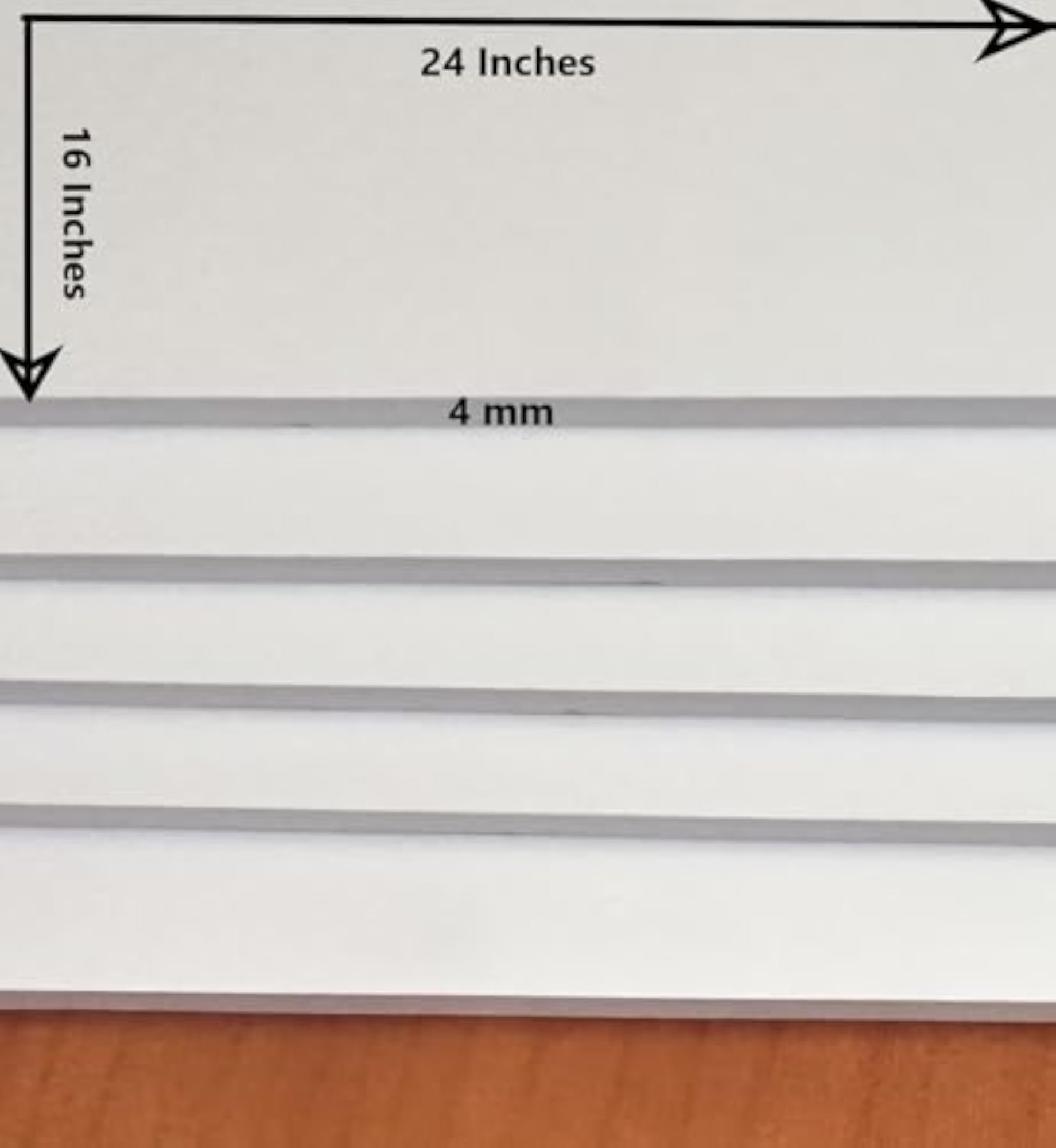 Foam Board (Sun Board), A2 Size, Pack of 5 for Crafts