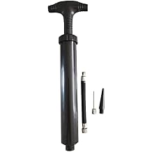 Epic 10" Dual-Action Hand Air Ball Pump with Needle Black
