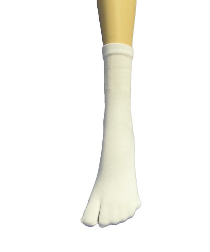 Image of COUVER Quarter - Midcalf High Flip Flop, Split toe Socks for Women, Tabi Big Toe Socks