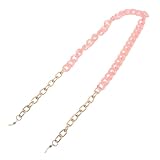 Hemobllo Cadena para Gafas de Mujer de Acrílico Rosa Antideslizante Cuentas, Collar Ligero y Resistente para Gafas de Sol y Lectura, Accesorio Versátil para Uso Diario y Moda