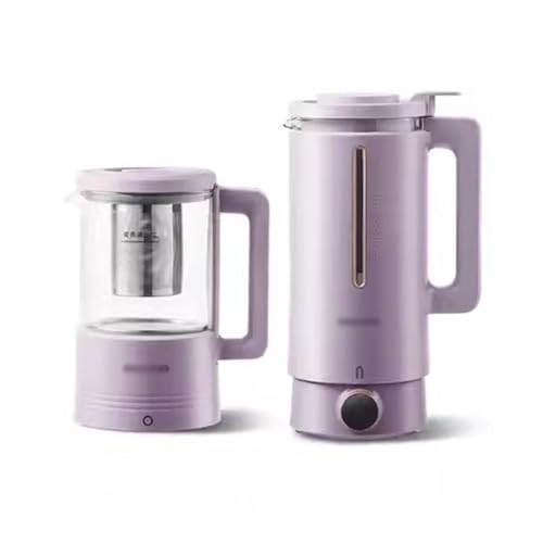 Licuadora inteligente for hacer leche de soja, tazas dobles con olla multifunción for conservar la salud, Hervidor eléctrico 600ML, postre té Licuadora Maker(Double Cups)
