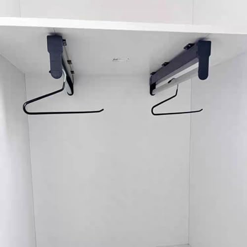 Barra de colgar ropa extensible y rejilla telescópica de aluminio 8