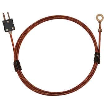 Thermocouple Type J Digi-Sense avec sonde à boulon n°6 et câble en fibre de verre 30,5 cm