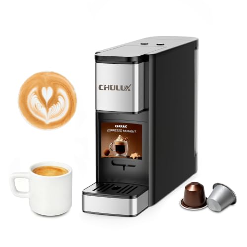 CHULUX RectoCafé Espresso Machine for Nespresso Original Pod, Black & Metal