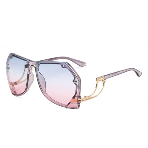 Lunettes de soleil branches irrégulières unisexes - Lunettes tendance été