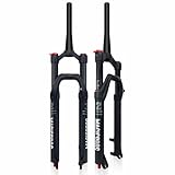 horquilla mtb 26 barata Horquilla for bicicleta: Horquilla de suspensión neumática for bicicletas de montaña de 26/27.5/29 pulgadas, fabricada en aleación de aluminio y magnesio. Bloqueo manual/remoto, ajuste de presión de aire y ajuste de rebote. Peso: aprox. 1730 g.