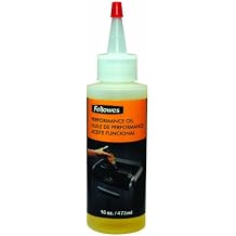 Fellowes Powershred Performance Shredder Oil, 16 oz. Extended Nozzle Bottle